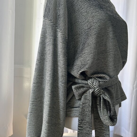 French Connection Striped Viscose Slouchy Top. - Picture 4 of 6